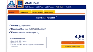 Aldi EU Internet Paket 500
