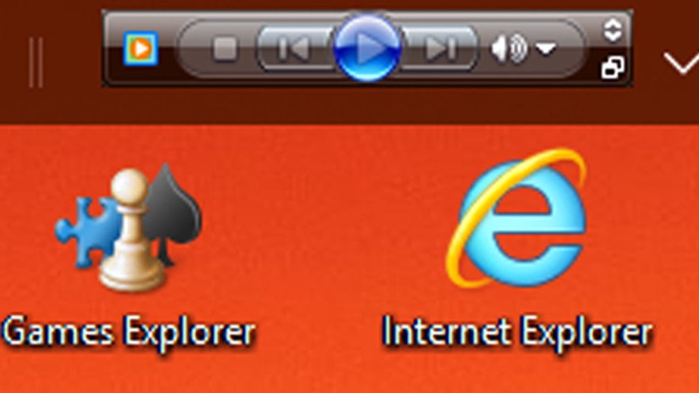 Show Windows Media Player in taskbar