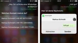 WhatsApp mit Siri steuern