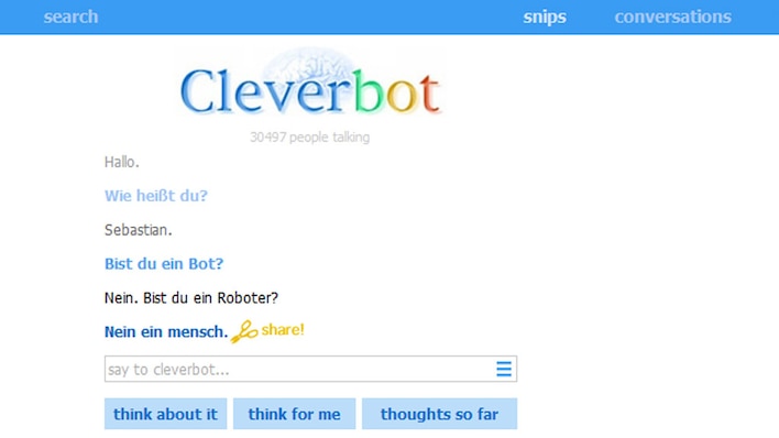 Cleverbot: Chatten wie mit einem Menschen