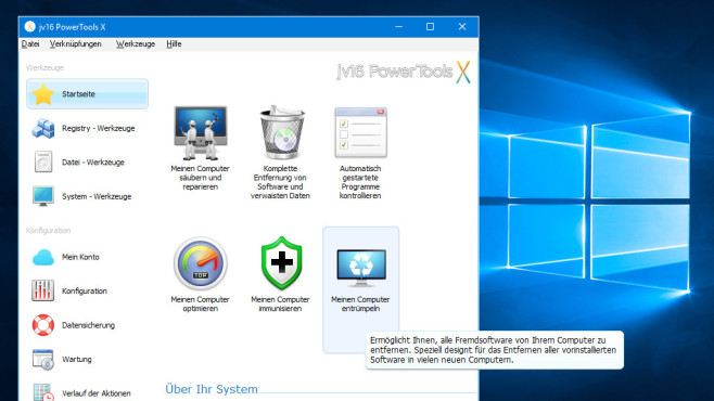 jv16 PowerTools X: Alle Programme hintereinander entfernen © COMPUTER BILD