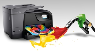 Drucker mit Farbe