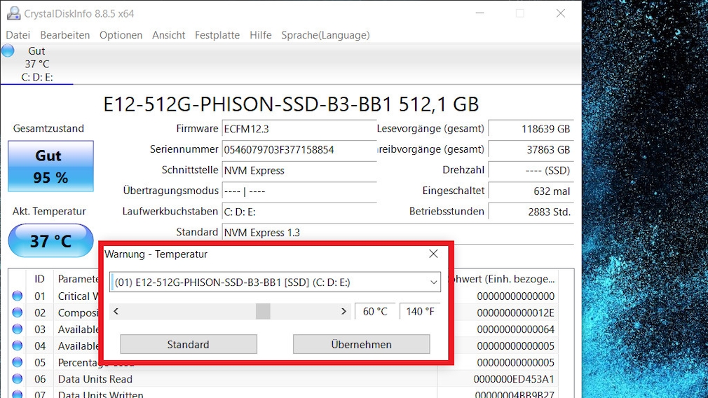 SSD-Defekt erkennen: So analysieren Sie mit CrystalDiskInfo Ihr Laufwerk