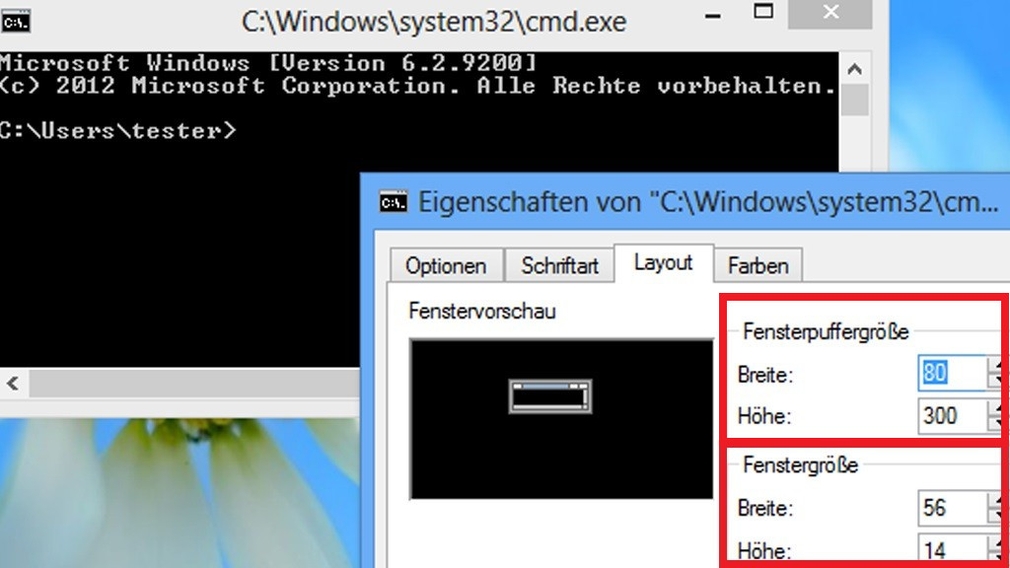 Windows Kommandozeile maximieren COMPUTER BILD