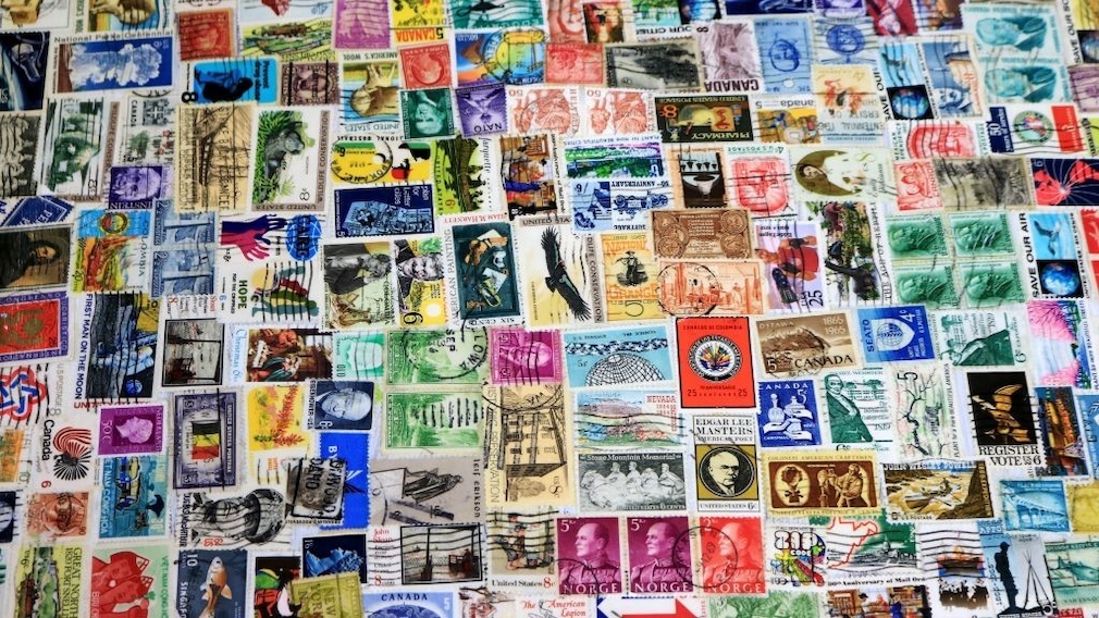 Viele Briefmarken