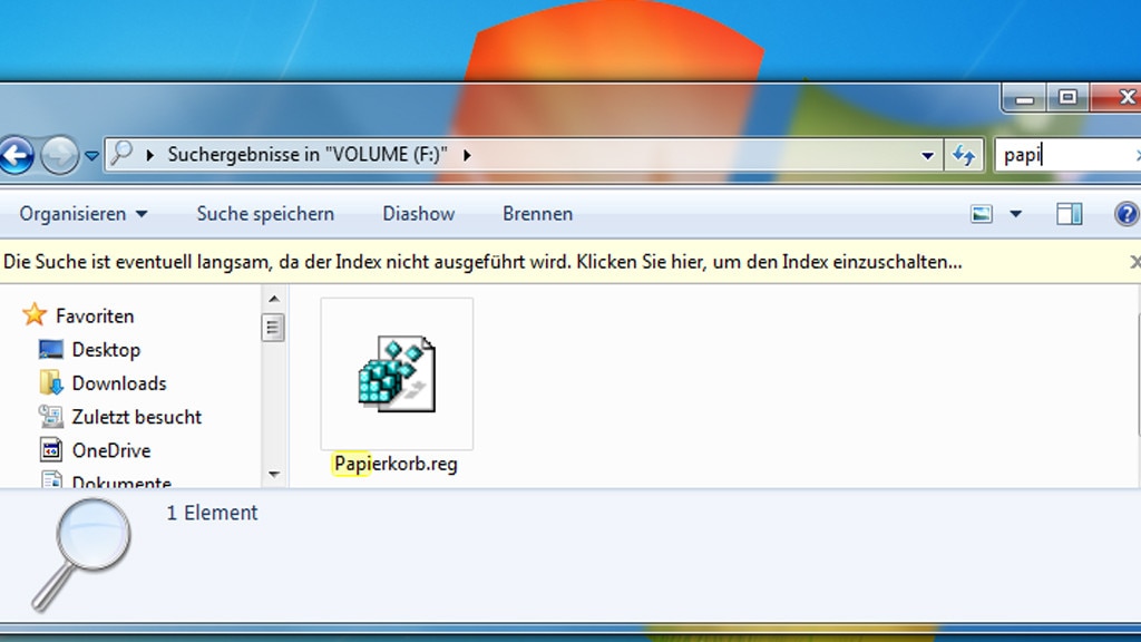 Suchen im Dateimanager