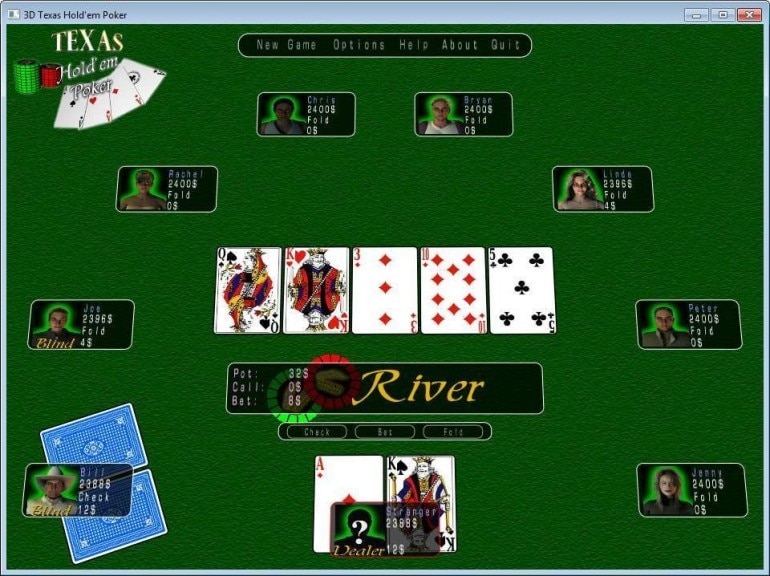 3D Texas Holdem Poker