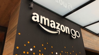 Das Logo der Amazon-Go-Filiale in Seattle
