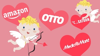 Valentinstag-Angebote bei Amazon, Otto, Media Markt, Saturn