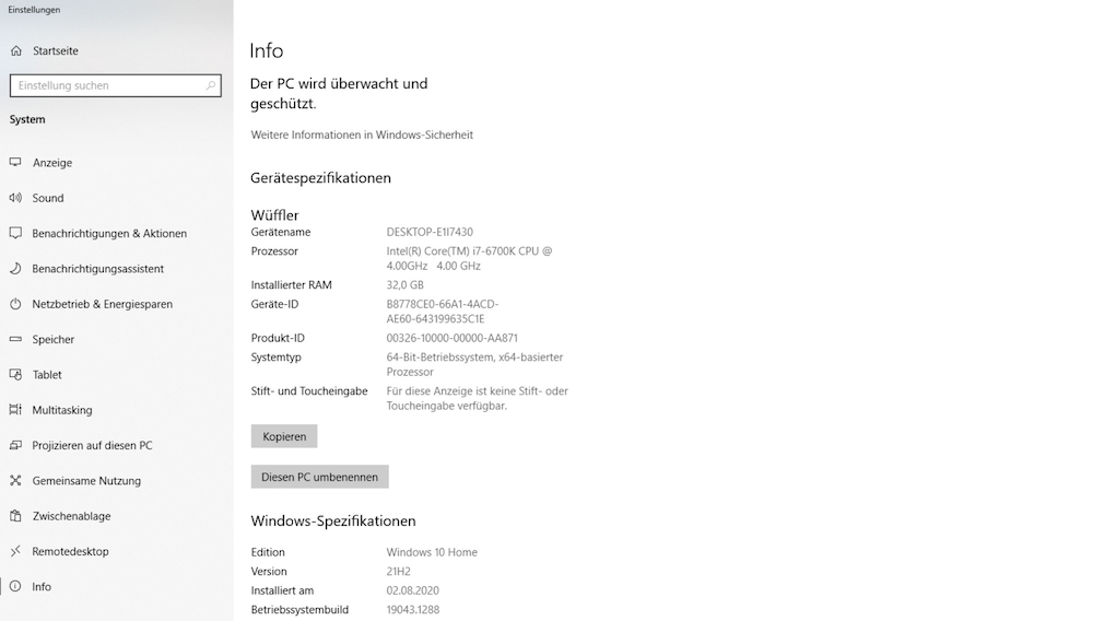 Windows 7/8/10/11: CLSID – geheime Codes starten Bordmittel Die neu gestaltete Einstellungen-App nennt Ihnen wichtige PC-Infos.