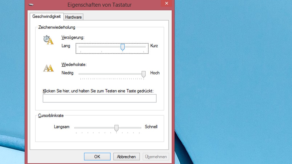 Eigenschaften von Tastatur