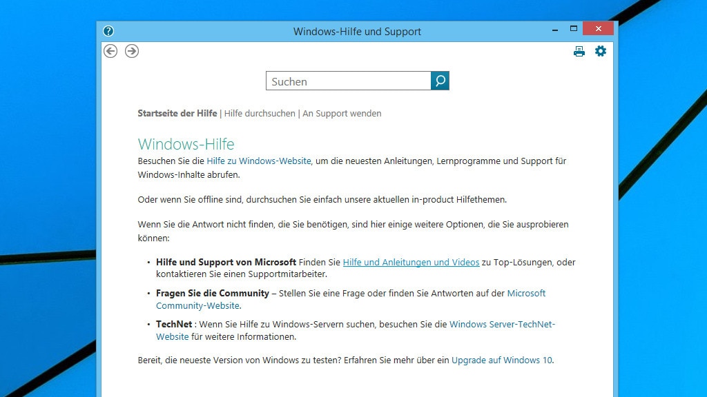 Windows-Hilfe und Support