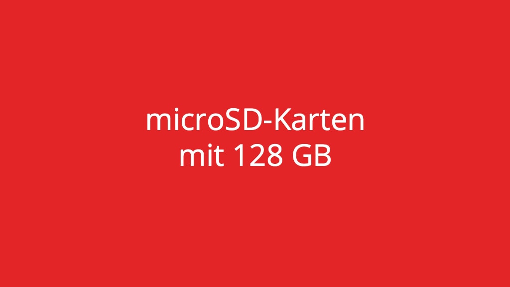 microSD-Karten mit 128 GB