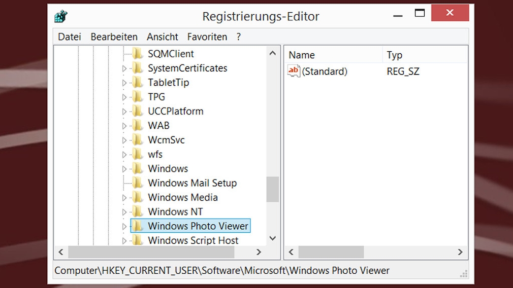 Windows 7/8/10: Fotoanzeige-Hintergrund ändern – per Registry-Hack