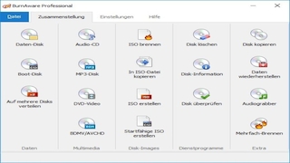 Screenshot aus BurnAware 9 Pro – Kostenlose Vollversion