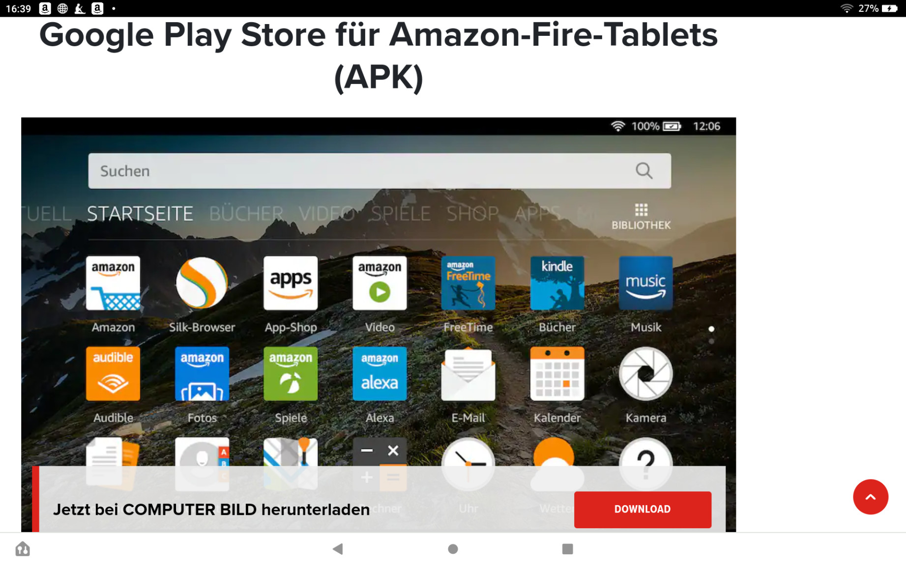 Play Store auf Fire Tablet installieren: So geht es sehr einfach! -  COMPUTER BILD
