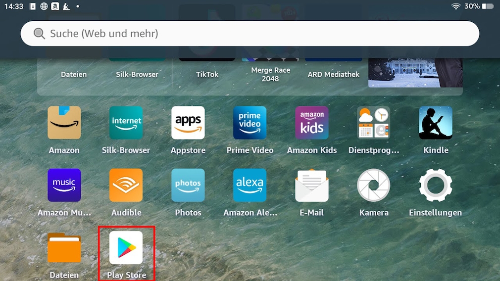 Google Play Store auf dem Amazon Fire Tablet installieren