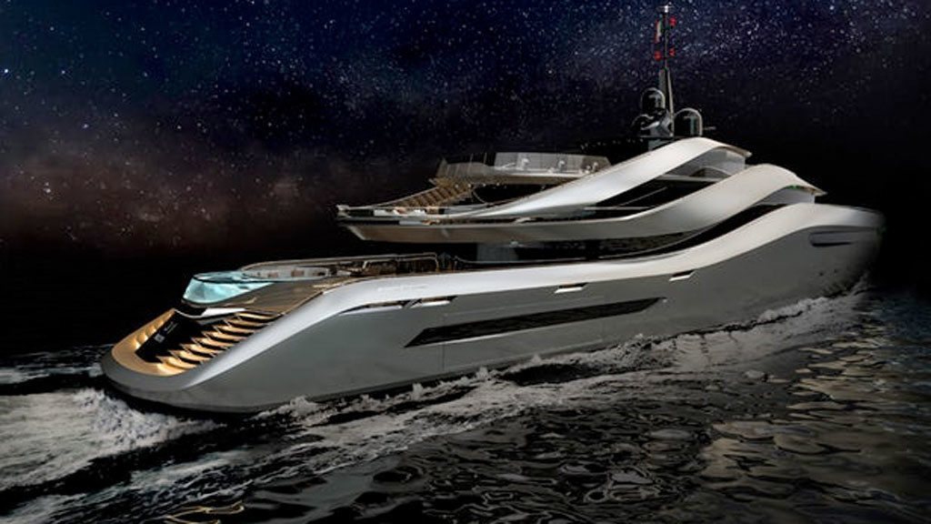 Luxus Yacht Von Den Ferrari Designern Computer Bild