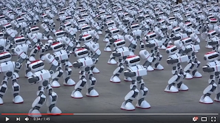 Tanzende Roboter-Armee
