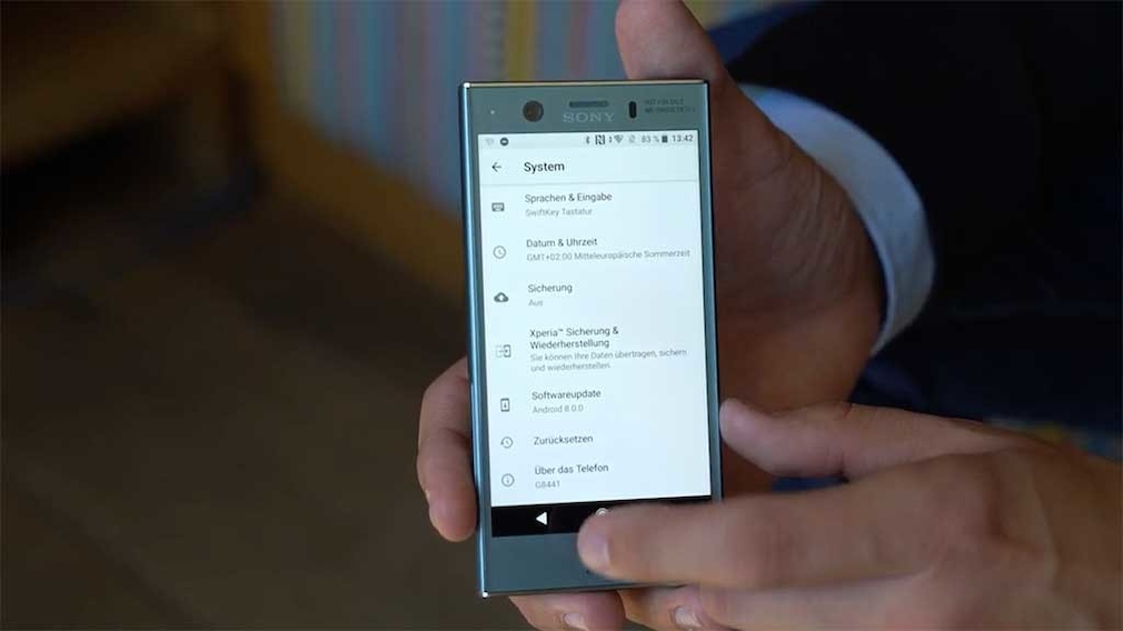 Sony Xperia XZ1 Compact Android 8.0 Oreo