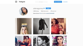 Selena Gomez: Instagram-Profil