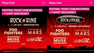 Telekom Mega-Deal zu Rock am Ring und Rocl im Park