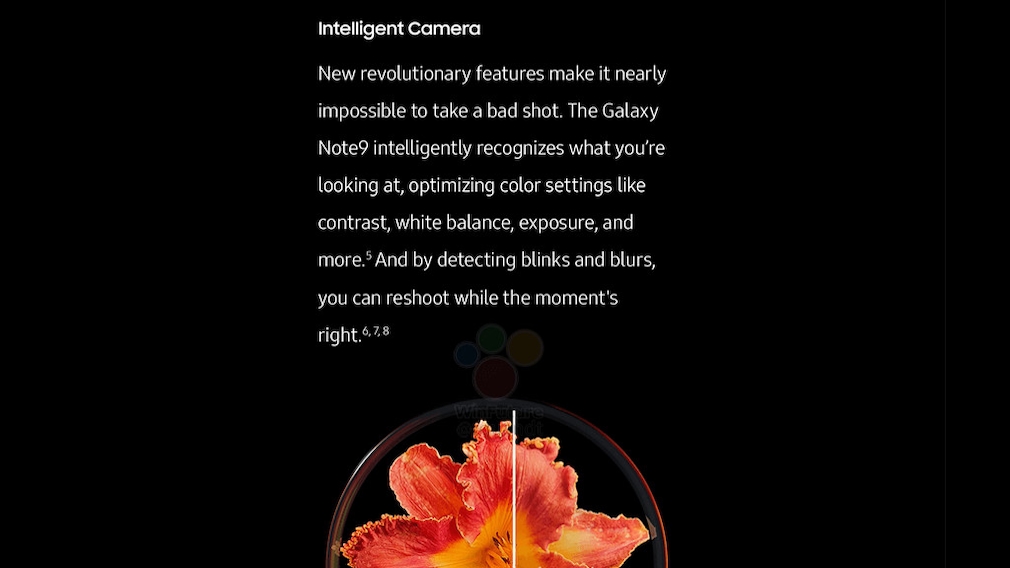 Samsung Galaxy Note 9: Intelligente Kamera