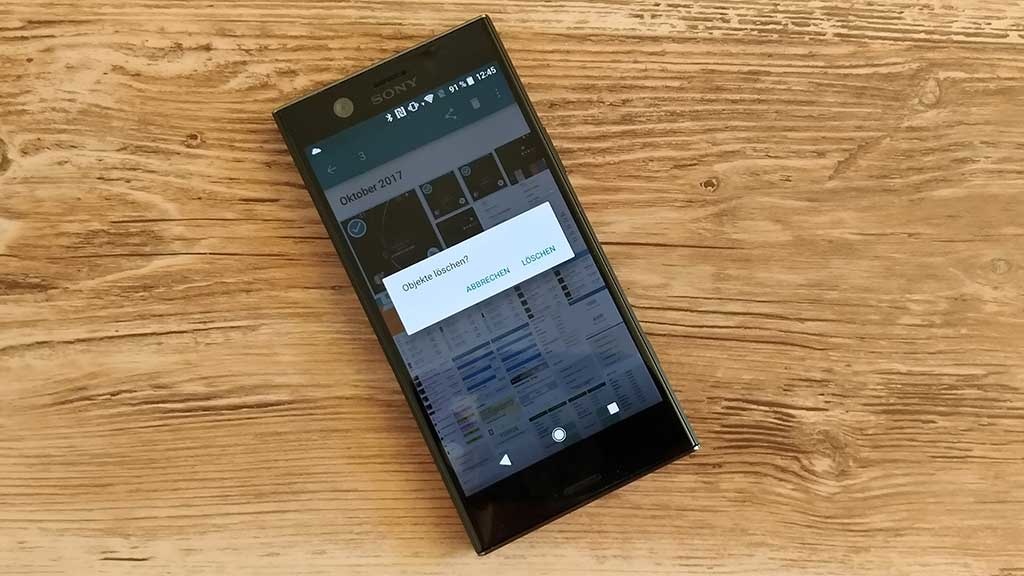 android app rustet papierkorb nach