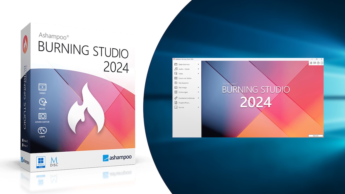 Ashampoo Burning Studio 2022: Dateien mit Kratzer-Schutz brennen