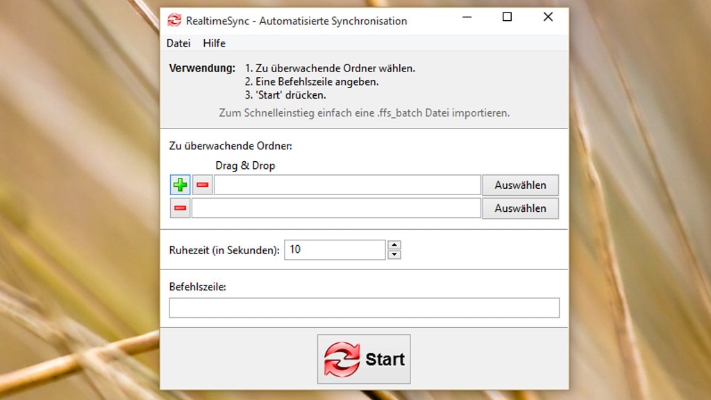 FreeFileSync: Dateien synchron halten