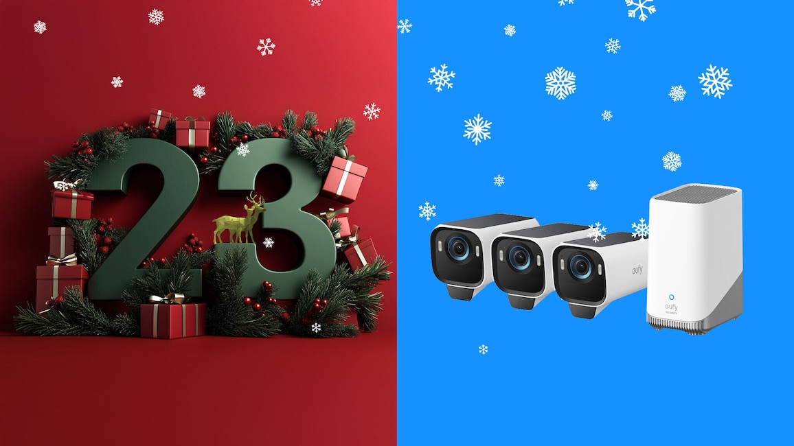 1 x eufyCam S3 Pro 3er-Kameraset mit HomeBase 3