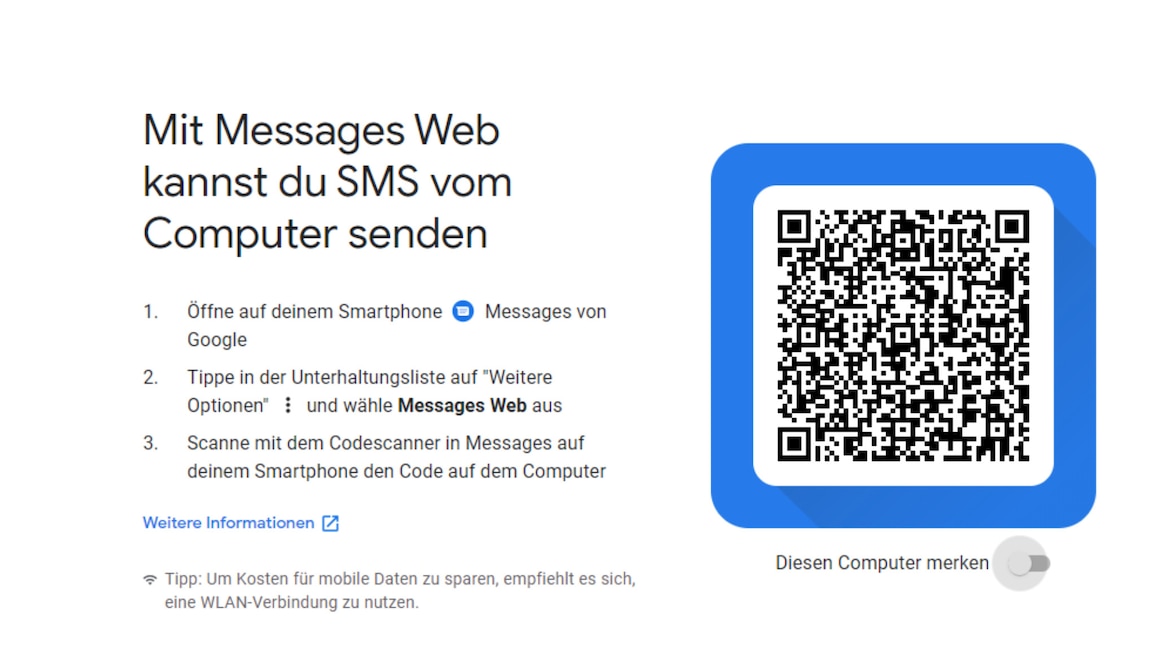 Android Messages für Windows (Web)
