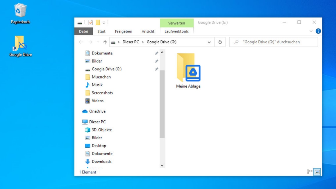 Google Drive für Desktop: Dateien in der Cloud sichern