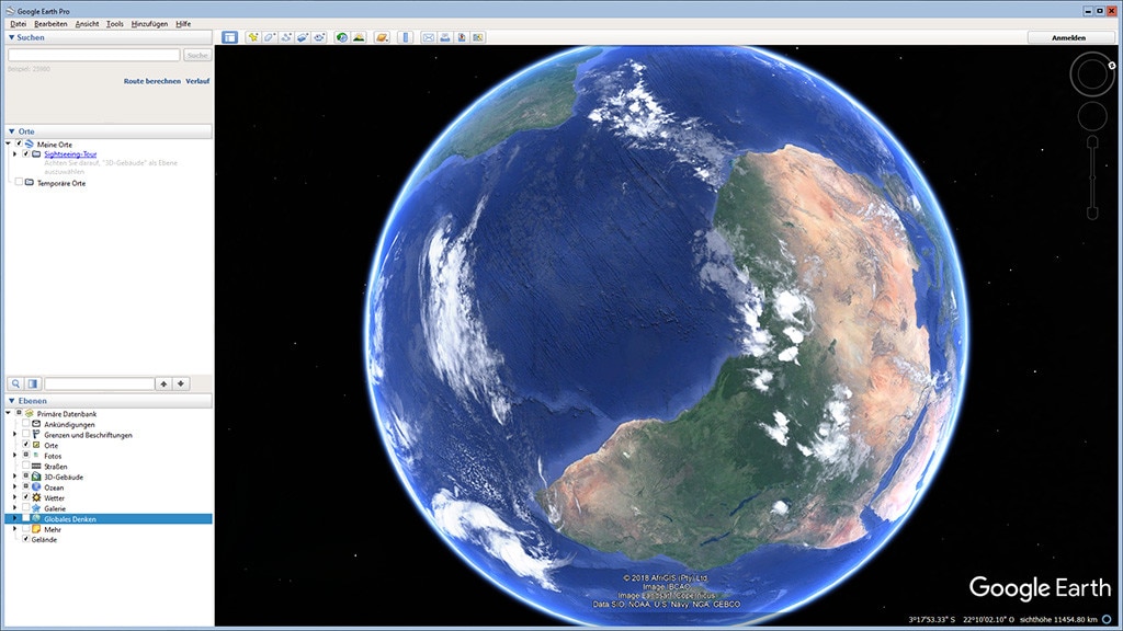 Google Earth Pro – Kostenlose Vollversion: Die Erde erkunden