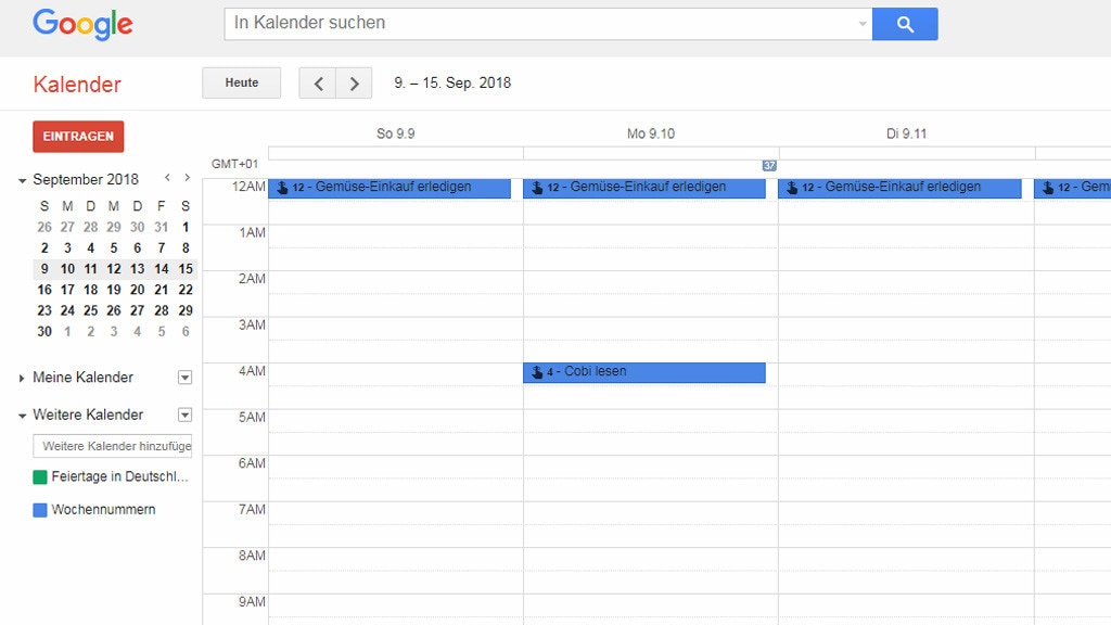 Google Kalender (Google Calendar): Termine managen