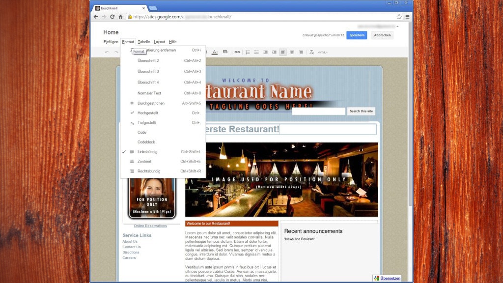 Google Sites: Webseiten erstellen