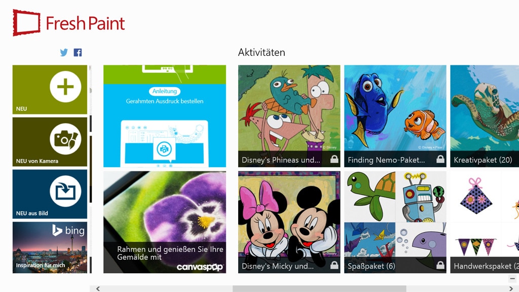 Fresh Paint (Windows-10-App; Foto, Grafik & Video)