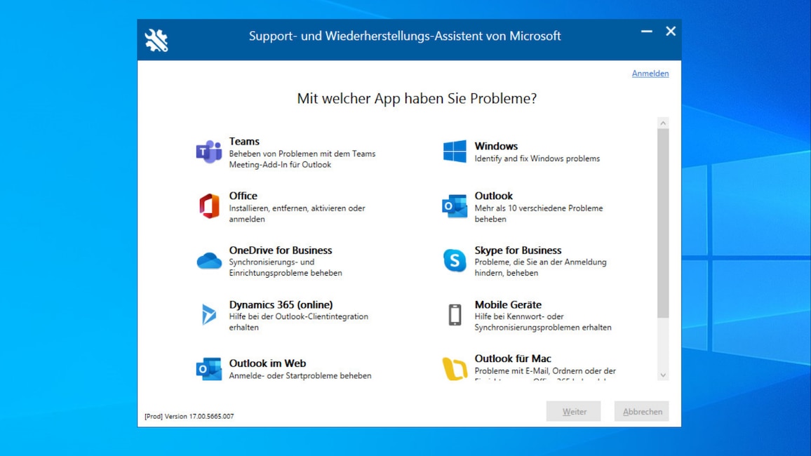 Microsoft Support and Recovery Assistant (Tuning)