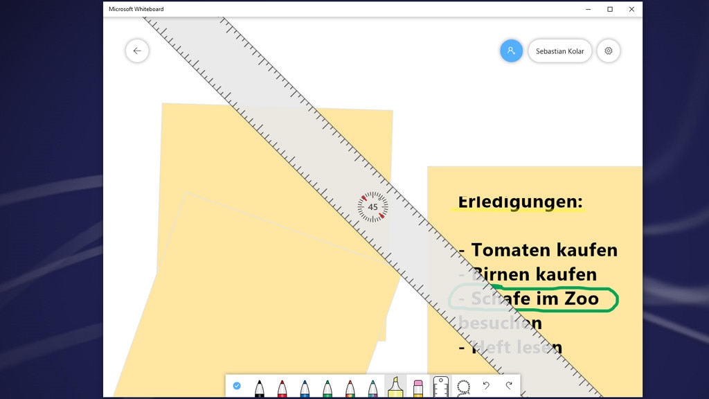 Microsoft Whiteboard (Windows-10-App, Foto, Grafik & Video)