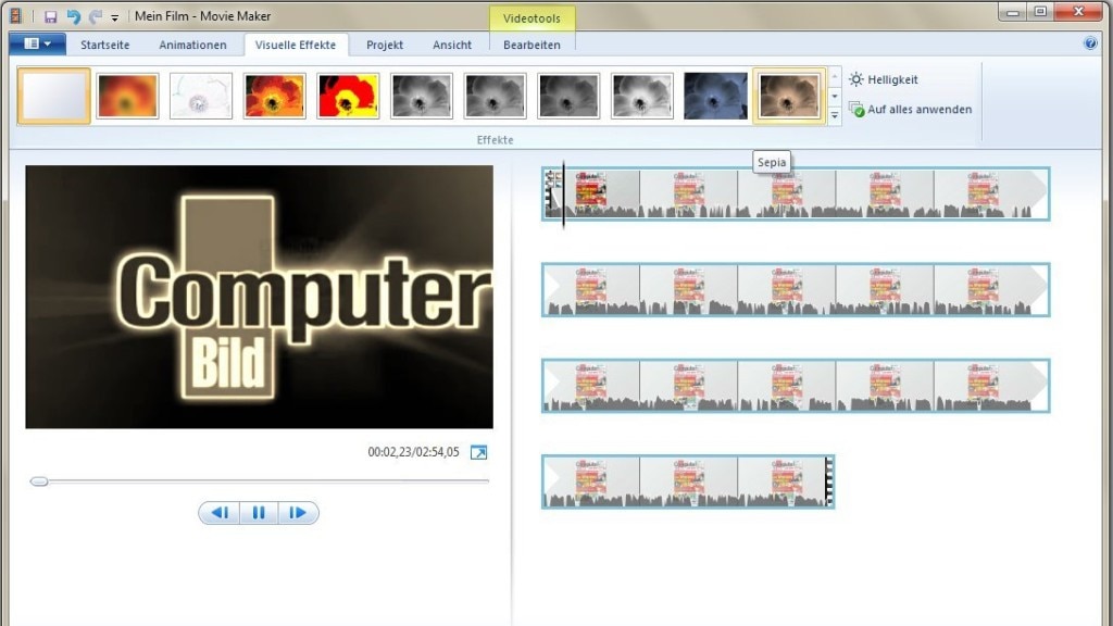 Windows Movie Maker: Videobearbeitungs-Software