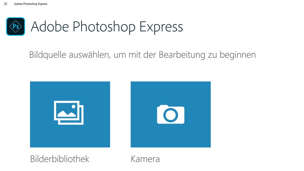 Adobe Photoshop Express (App für Windows 10 & 8) Adobe Photoshop Express (App für Windows 10 & 8)