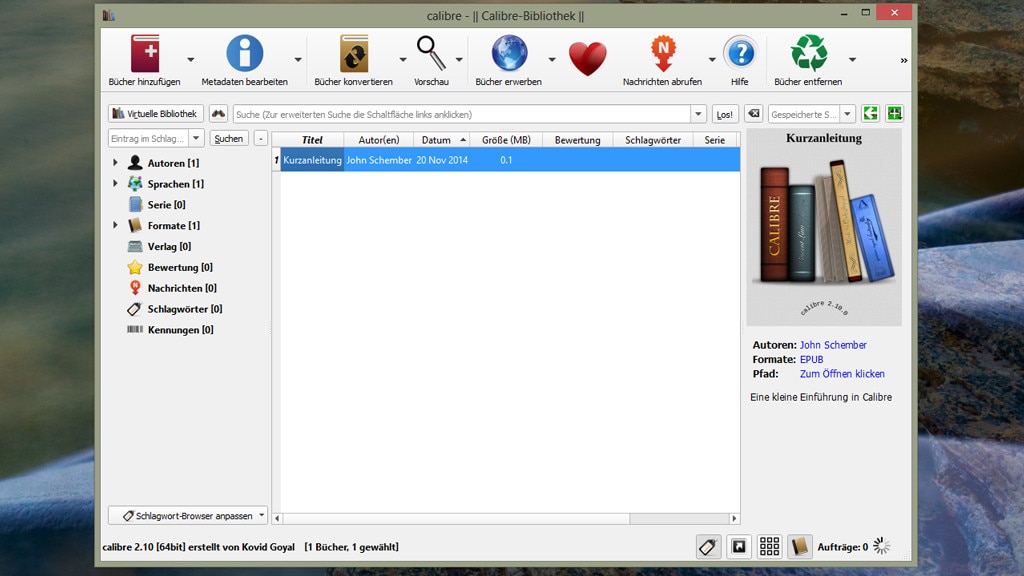 Calibre: E-Books verwalten und umwandeln