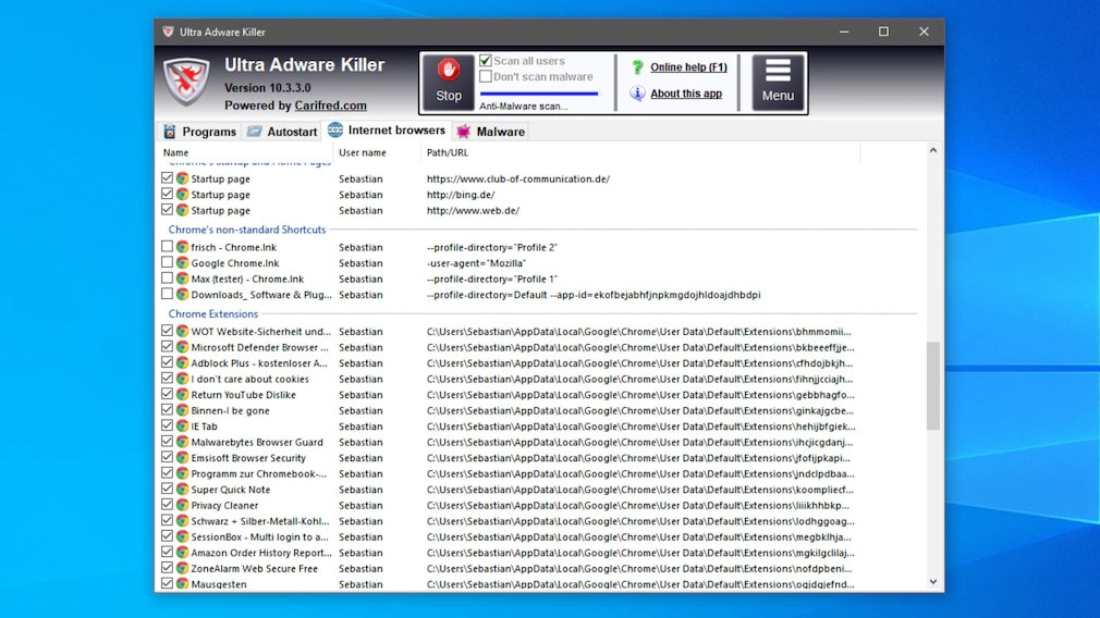 Malware löschen: Ultra Adware Killer Malware löschen: Ultra Adware Killer