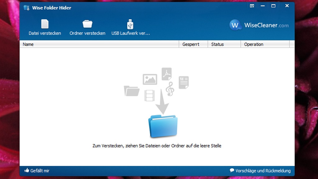 Private Daten verstecken: Wise Folder Hider