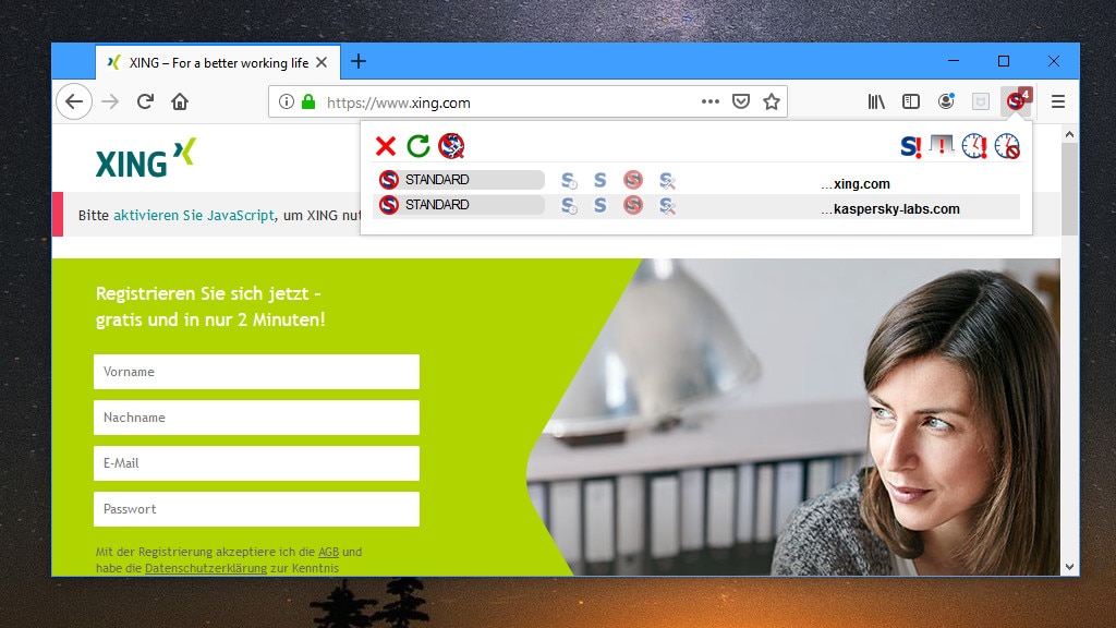 Schädliche Webseiten-Inhalte blockieren: NoScript Schädliche Webseiten-Inhalte blockieren: NoScript