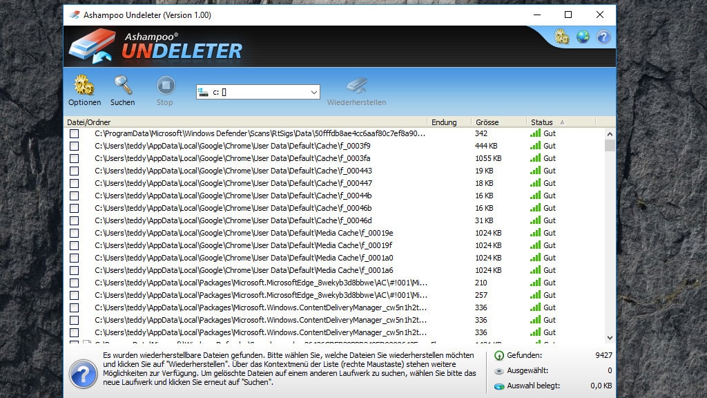 Ashampoo Undeleter – Kostenlose Vollversion Ashampoo Undeleter – Kostenlose Vollversion