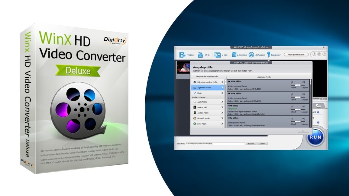 Multimedia: WinX HD Video Converter Deluxe – Kostenlose Vollversion