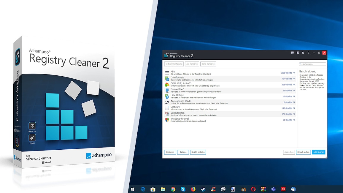 Optimierung: Ashampoo Registry Cleaner 2 Optimierung: Ashampoo Registry Cleaner 2