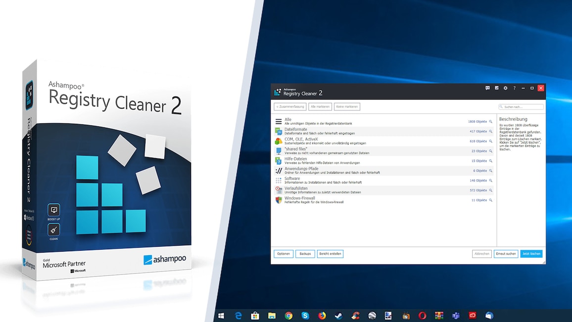 Optimierung: Ashampoo Registry Cleaner 2
