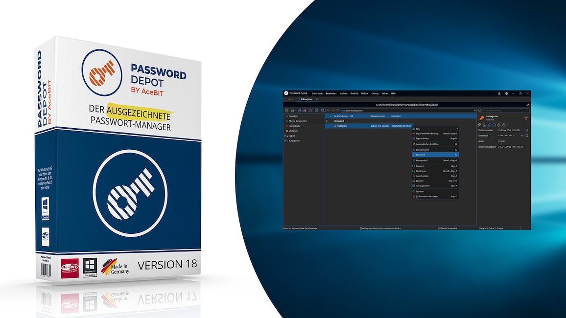 Sicherheit: Password Depot 18 - Kostenlose Vollversion
